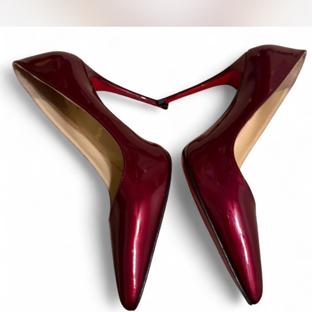 Deep Red burgundy Heels like new